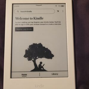 White Kindle E-Reader
